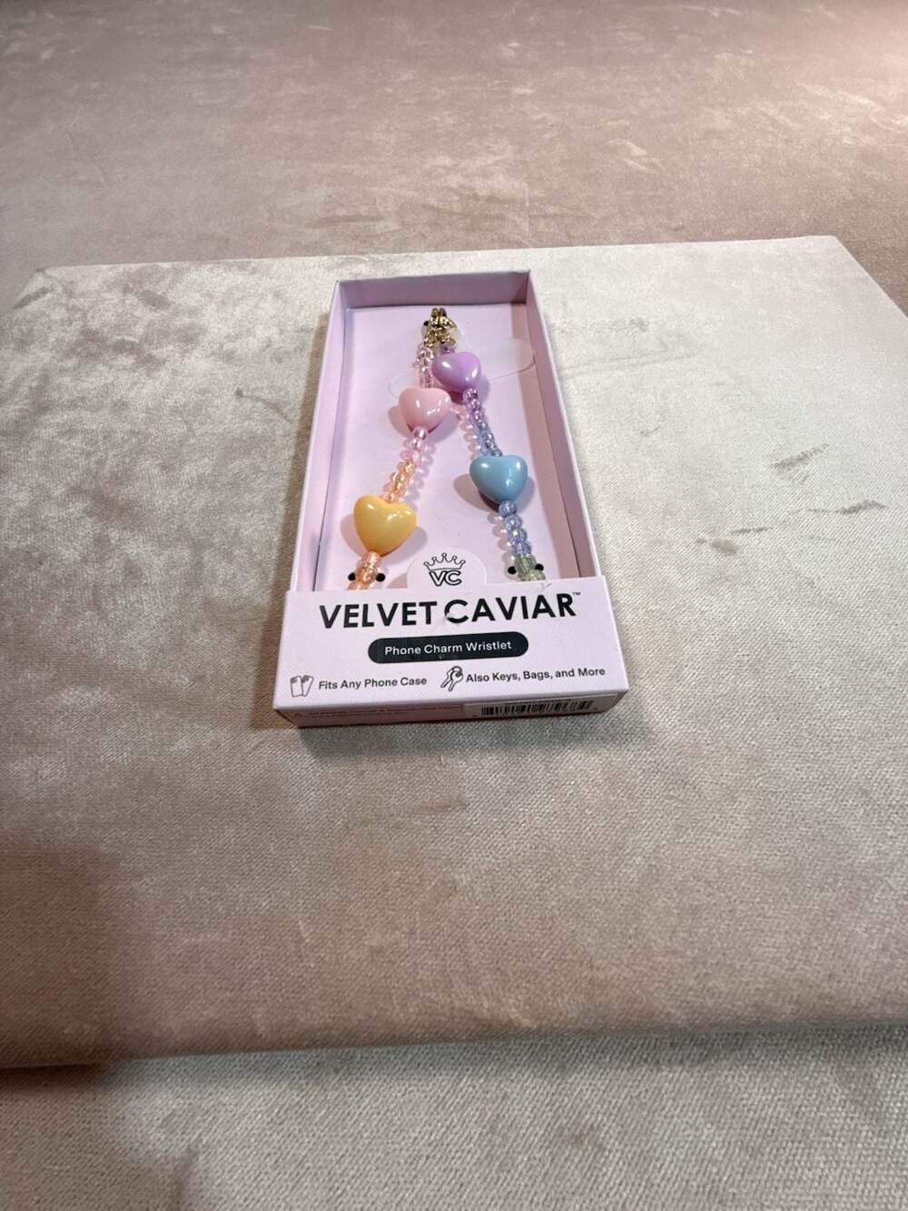 Velvet Caviar Phone Charm Wristlet (box B2-2065)